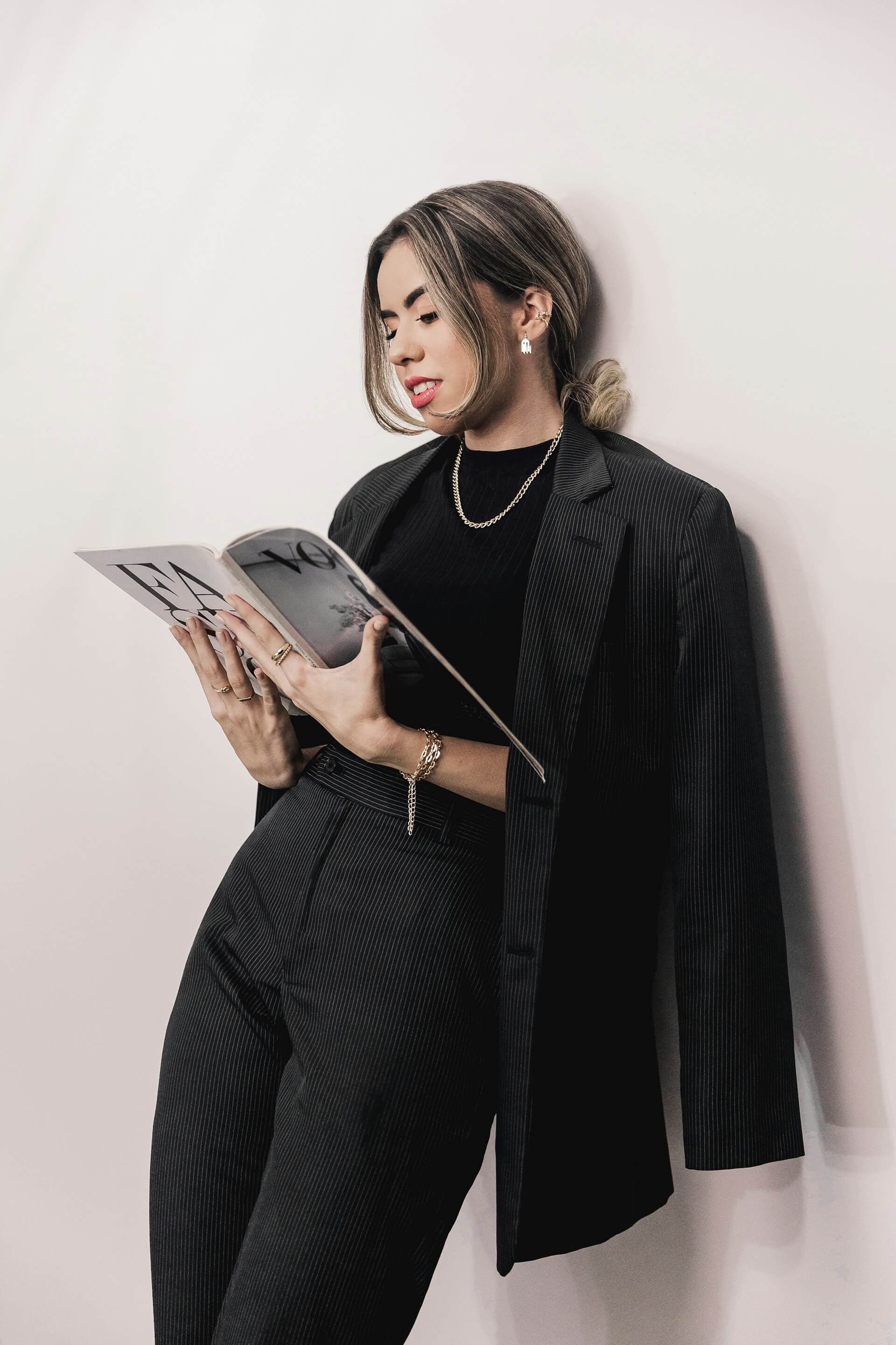 Girl holds a book
